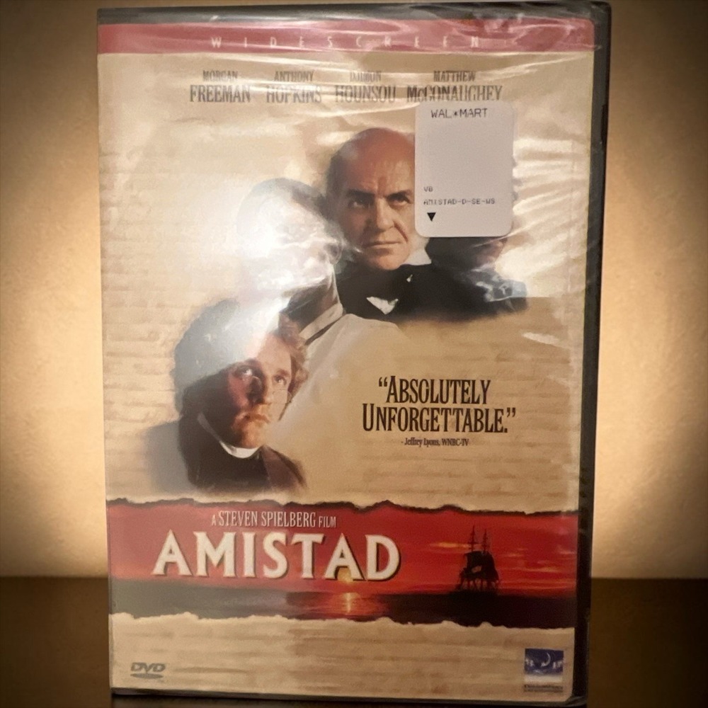 Amistad DVD Movie Steven Spielberg Sealed New‎ Morgan Freeman Anthony Hopkins
